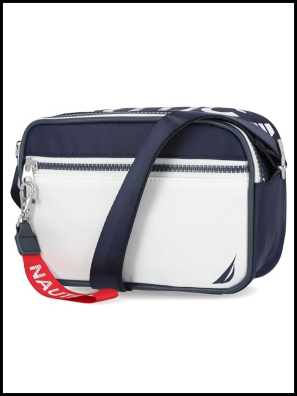 Nautica High Seas Camera Crossbody Bag Adjustable Strap Travel Purse